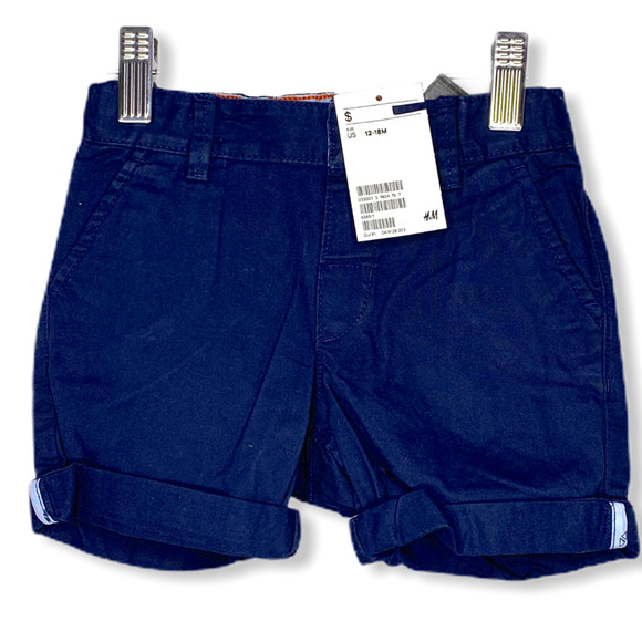 NWT H&M Navy Blue Shorts - Picture 1 of 3